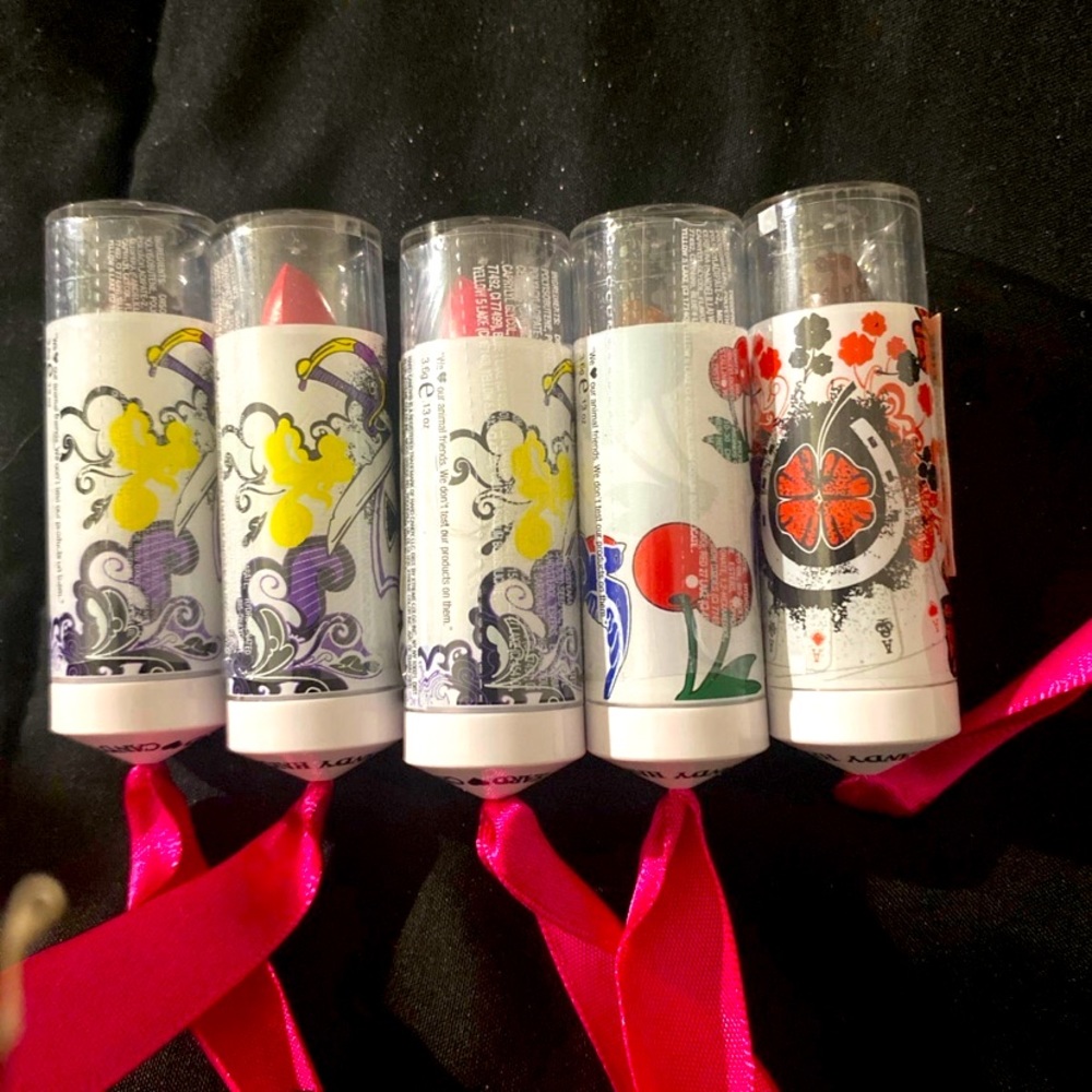 5 different hard candy lip sticks